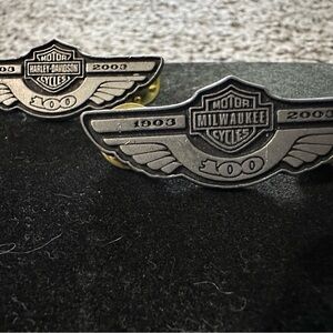 Set of Harley Davidson 100th anniversary pins